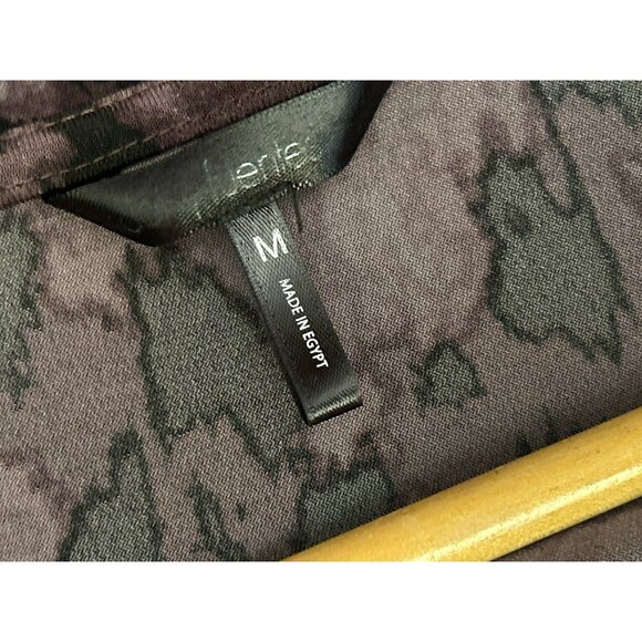 Y2K Daisy Fuentes Purple Black Tie Dye Baby Doll Blouse Medium Whimsigoth - Picture 3 of 4